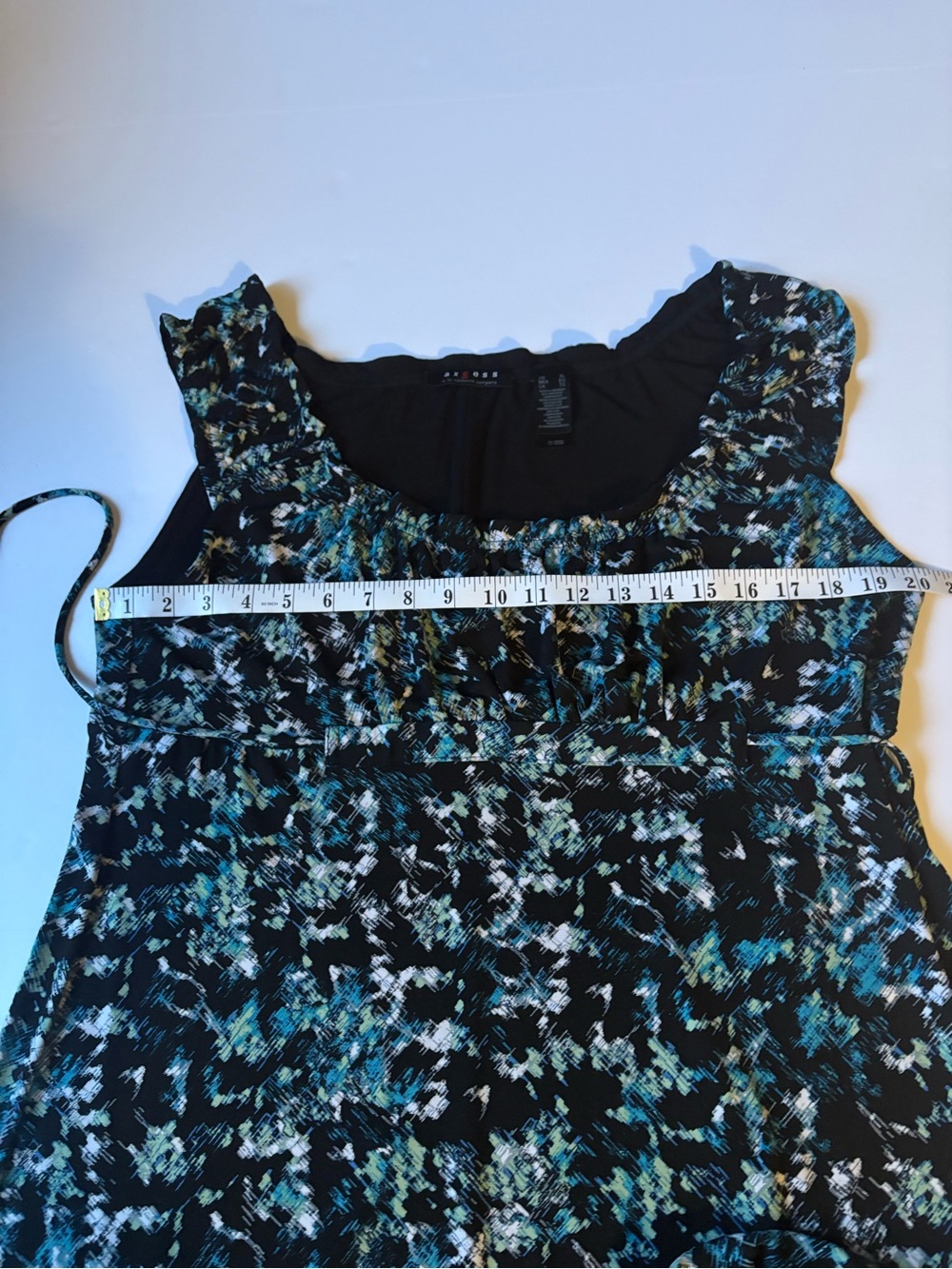 Axcess Liz Claiborne Abstract geometric Floral like Midi Dress, Sz XL. - Picture 10 of 14